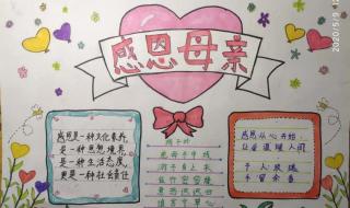 感恩母亲节手抄报图片 感恩母亲节手抄报图片